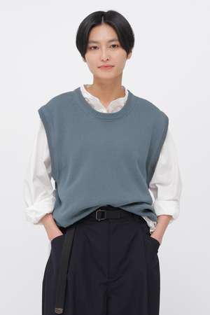 マーガレット・ハウエル/MARGARET HOWELLのBELGIAN LINEN COTTON KNITWEAR(110300/110301)