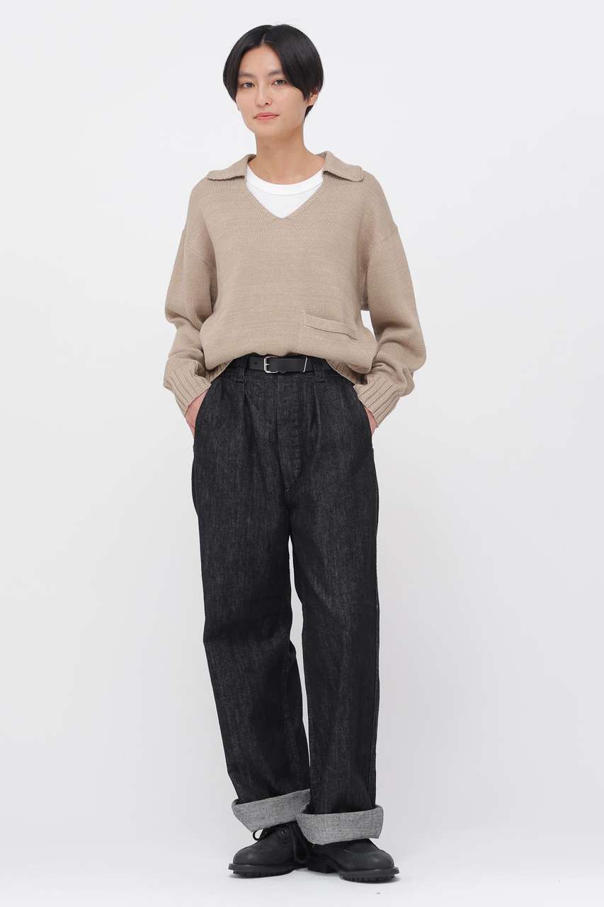2024AW マーガレットハウエル MARGARET HOWELL FINE WOOL ハイネックニット 2＼ライトベージュ ウール セーター【2400014738483】 MARGARET HOWELL（マーガレットハウエル） 2024AW MARGARET HOWELL