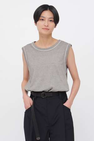マーガレット・ハウエル/MARGARET HOWELLのGARMENT DYE BASIC JERSEY TOP(110100/110101)