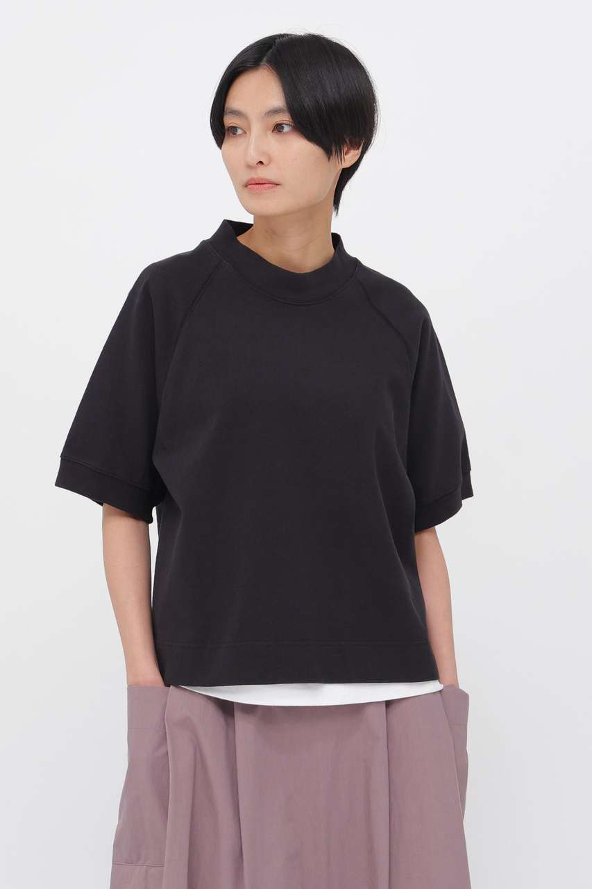 マーガレット・ハウエル/MARGARET HOWELLのDRY COTTON JERSEY TOP(ブラック/5956168200)