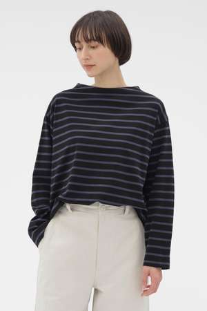 マーガレット・ハウエル/MARGARET HOWELLのSMOOTH COTTON JERSEY TOP(110100/110103)