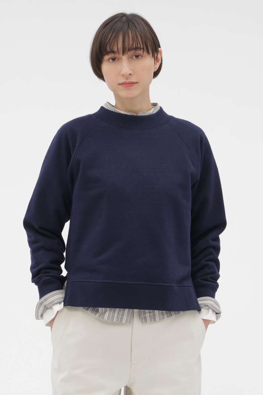 マーガレット・ハウエル/MARGARET HOWELLのSOFT COTTON LOOPBACK TOP(ネイビー/5956169202)