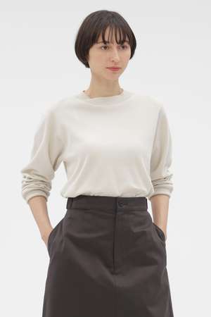マーガレット・ハウエル/MARGARET HOWELLのFINE COTTON RIB JERSEY TOP(110100/110103)