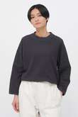 COTTON JERSEY MESH TOP