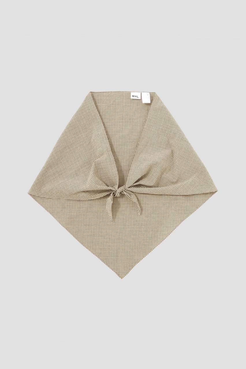 マーガレット・ハウエル/MARGARET HOWELLのTINY GINGHAM COTTON SCARF(イエロー/5956178200)
