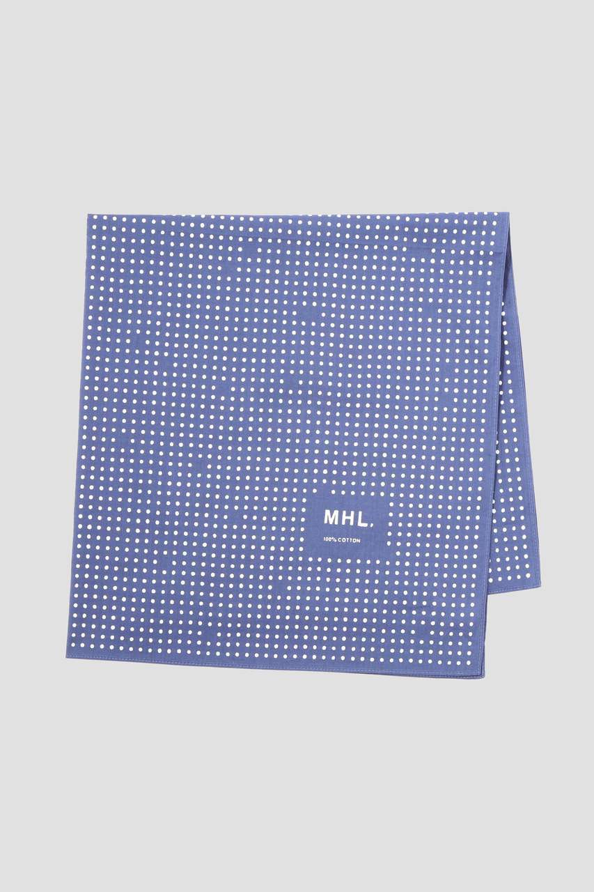 マーガレット・ハウエル/MARGARET HOWELLのVINTAGE SPOTS SCARF(ブルー/5956178201)