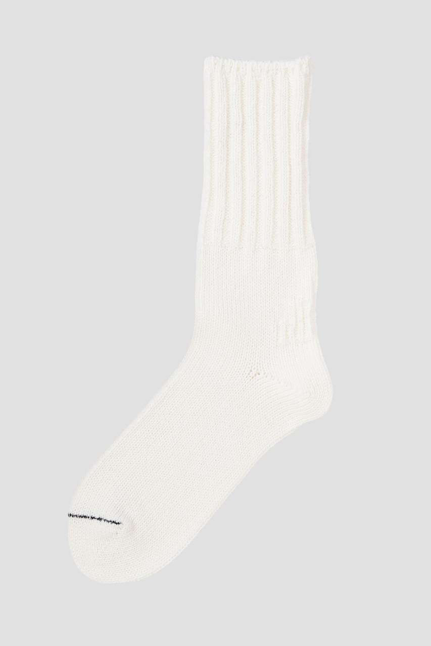 マーガレット・ハウエル/MARGARET HOWELLのRECYCLED COTTON RIB SOCKS(ホワイト/5956179200)
