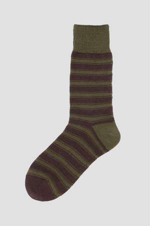 マーガレット・ハウエル/MARGARET HOWELLのNARROW STRIPE COTTON SOCKS(140700/140701)