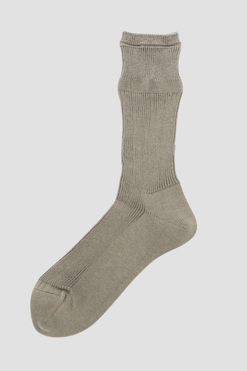 マーガレット・ハウエル/MARGARET HOWELLのFINE COTTON RIB SOCKS(ベージュ/5956179202)