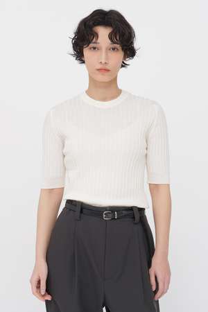 マーガレット・ハウエル/MARGARET HOWELLのFINE WOOL COTTON KNITWEAR(110300/110301)