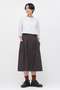 WASHED COTTON POPLIN SKIRT マーガレット・ハウエル/MARGARET HOWELL