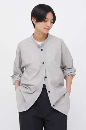 マーガレット・ハウエル/MARGARET HOWELLのWORN COTTON HAIRLINE STRIPE SHIRT(110400/110403)