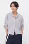 COTTON RAMIE POPLIN SHIRT マーガレット・ハウエル/MARGARET HOWELL グレー