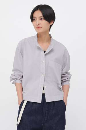 マーガレット・ハウエル/MARGARET HOWELLのCOTTON RAMIE POPLIN SHIRT(110400/110403)