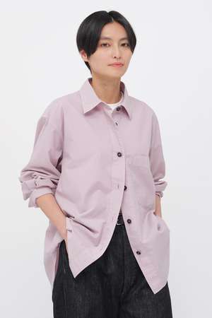 マーガレット・ハウエル/MARGARET HOWELLのORGANIC COTTON SHIRTING SHIRT(110400/110403)
