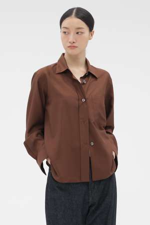 マーガレット・ハウエル/MARGARET HOWELLのMATT SILK SHIRT(110400/110403)