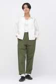 CRISP COTTON CHAMBRAY TROUSERS