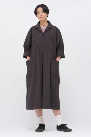 マーガレット・ハウエル/MARGARET HOWELLのWASHED COTTON POPLIN DRESS(110500/110503)