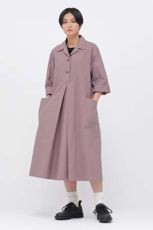 マーガレット・ハウエル/MARGARET HOWELLのWASHED COTTON POPLIN DRESS(110500/110503)
