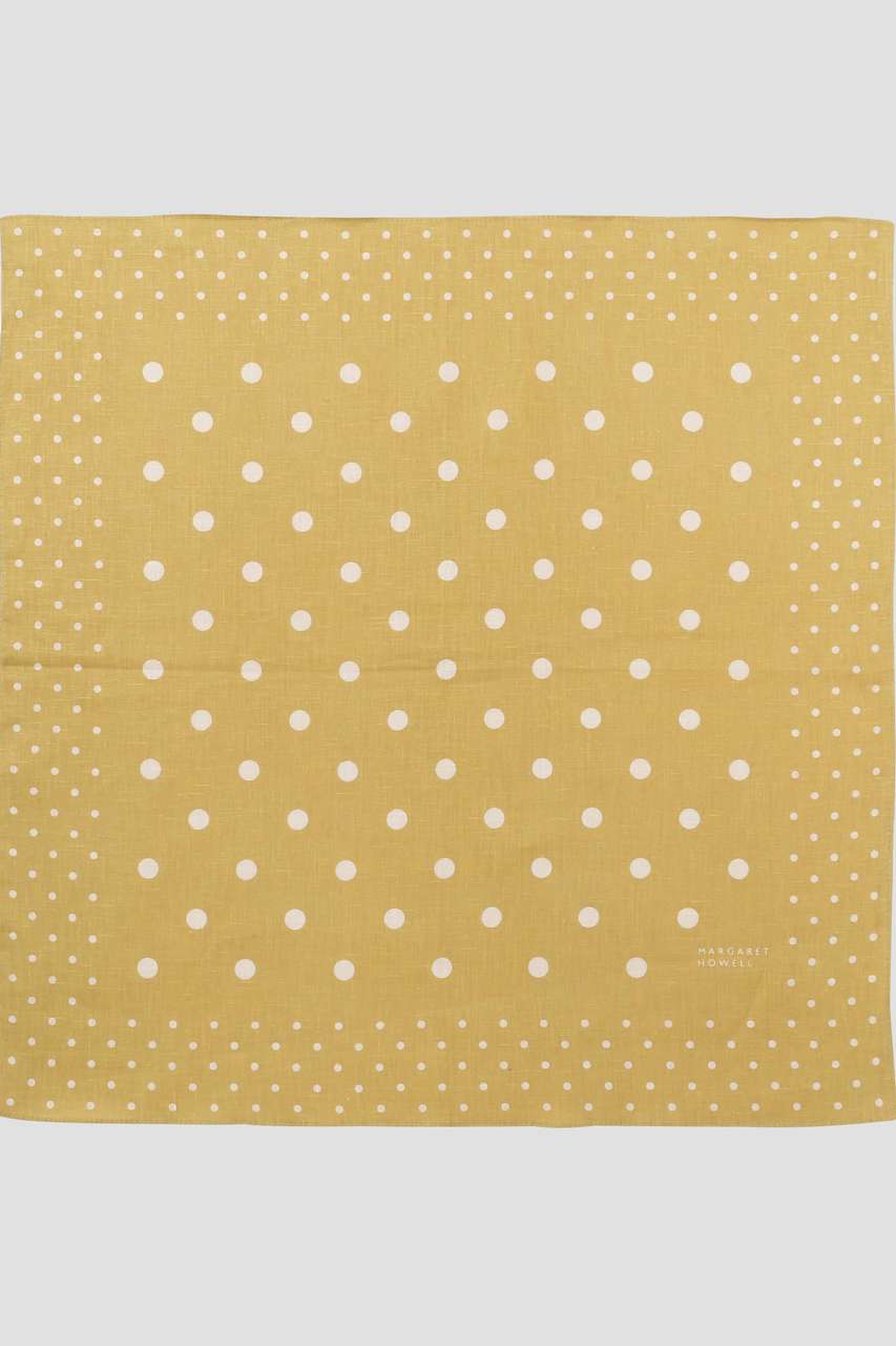マーガレット・ハウエル/MARGARET HOWELLのSPOT HANKY(イエロー/5896181202)