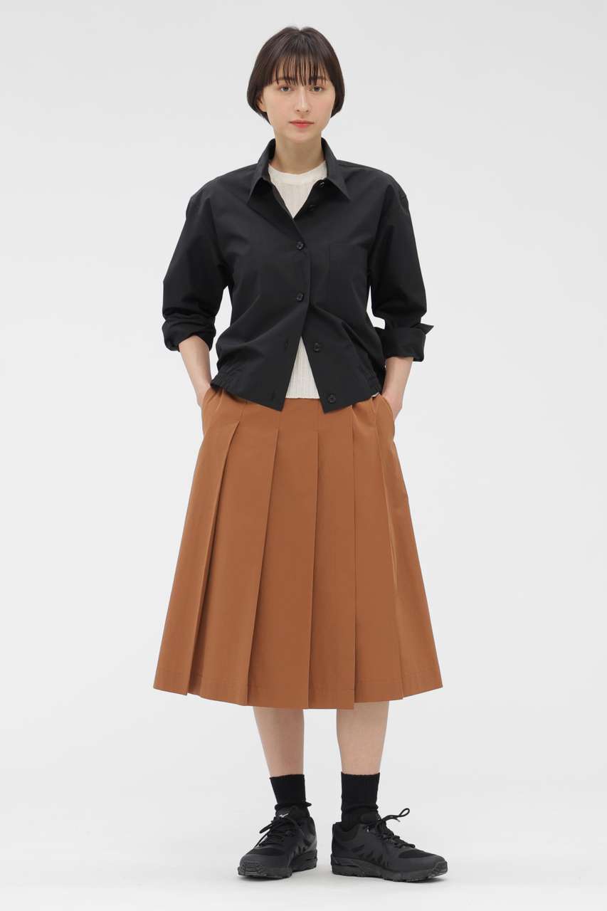 マーガレット・ハウエル/MARGARET HOWELLのLIGHT COTTON POPLIN SKIRT(オレンジ/5786132209)
