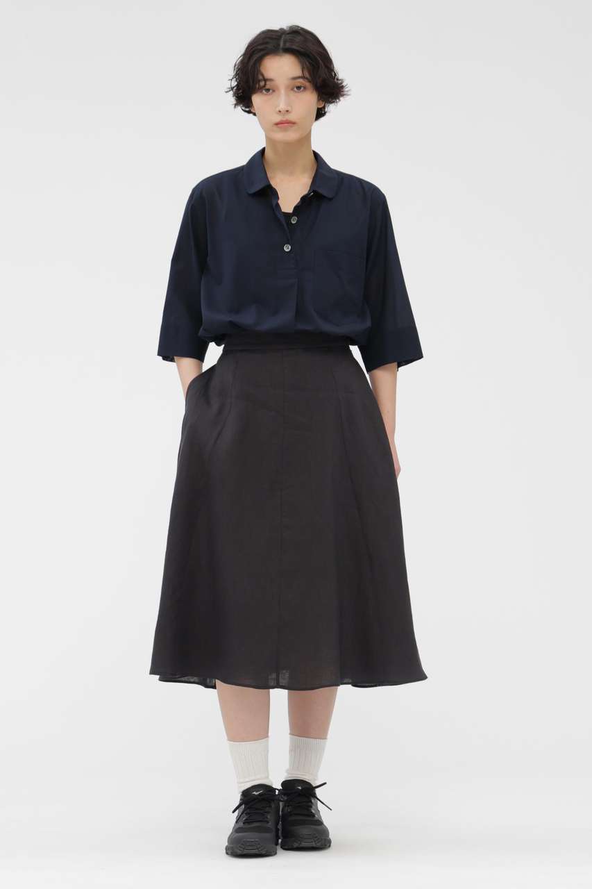 マーガレット・ハウエル/MARGARET HOWELLのLIGHT WEIGHT LINEN SKIRT(グレー/5786132210)