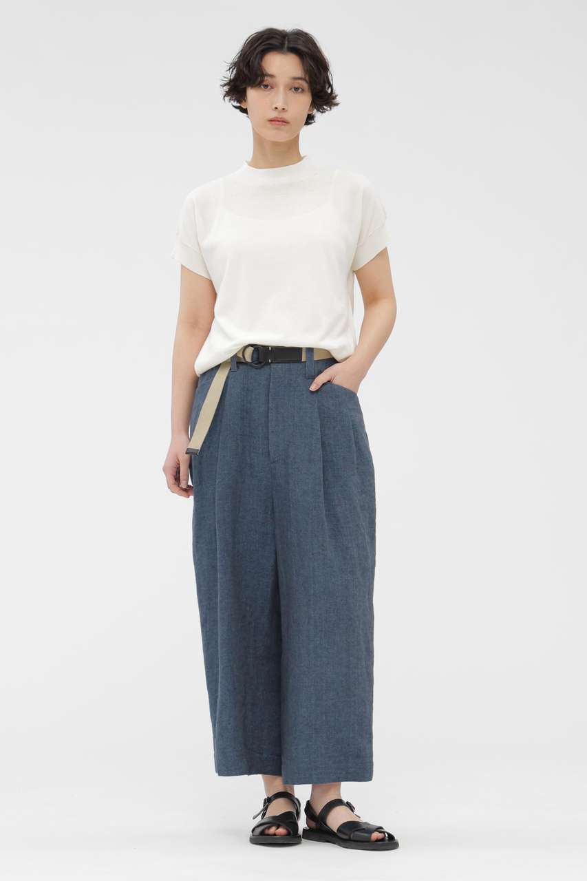 マーガレット・ハウエル/MARGARET HOWELLのFADED LINEN TROUSERS(ブルー/5786143207)