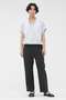COTTON LINEN TROUSERS マーガレット・ハウエル/MARGARET HOWELL グレー