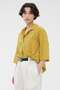 HIGH TWISTED COTTON VOILE SHIRT マーガレット・ハウエル/MARGARET HOWELL イエロー