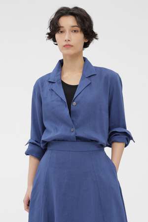 マーガレット・ハウエル/MARGARET HOWELLのLIGHT WEIGHT LINEN SHIRT(110400/110403)