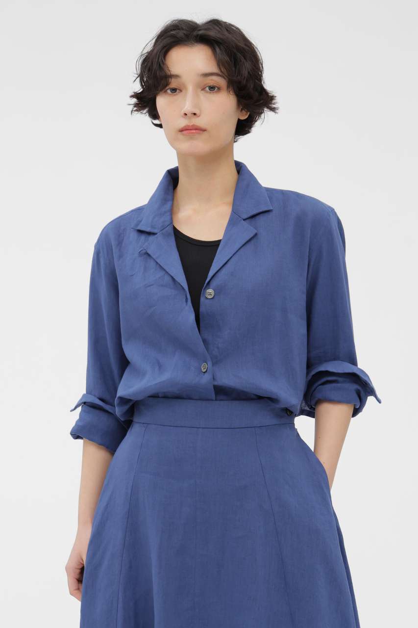 マーガレット・ハウエル/MARGARET HOWELLのLIGHT WEIGHT LINEN SHIRT(ブルー/5786153214)