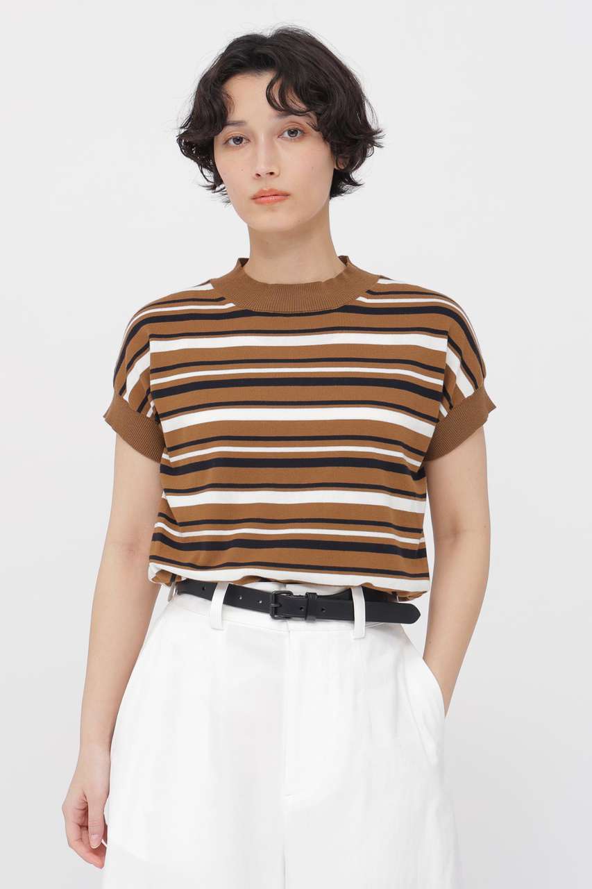 マーガレット・ハウエル/MARGARET HOWELLの【予約販売】HIGHTWIST COTTON KNITWEAR(ブラウン/5786163207)