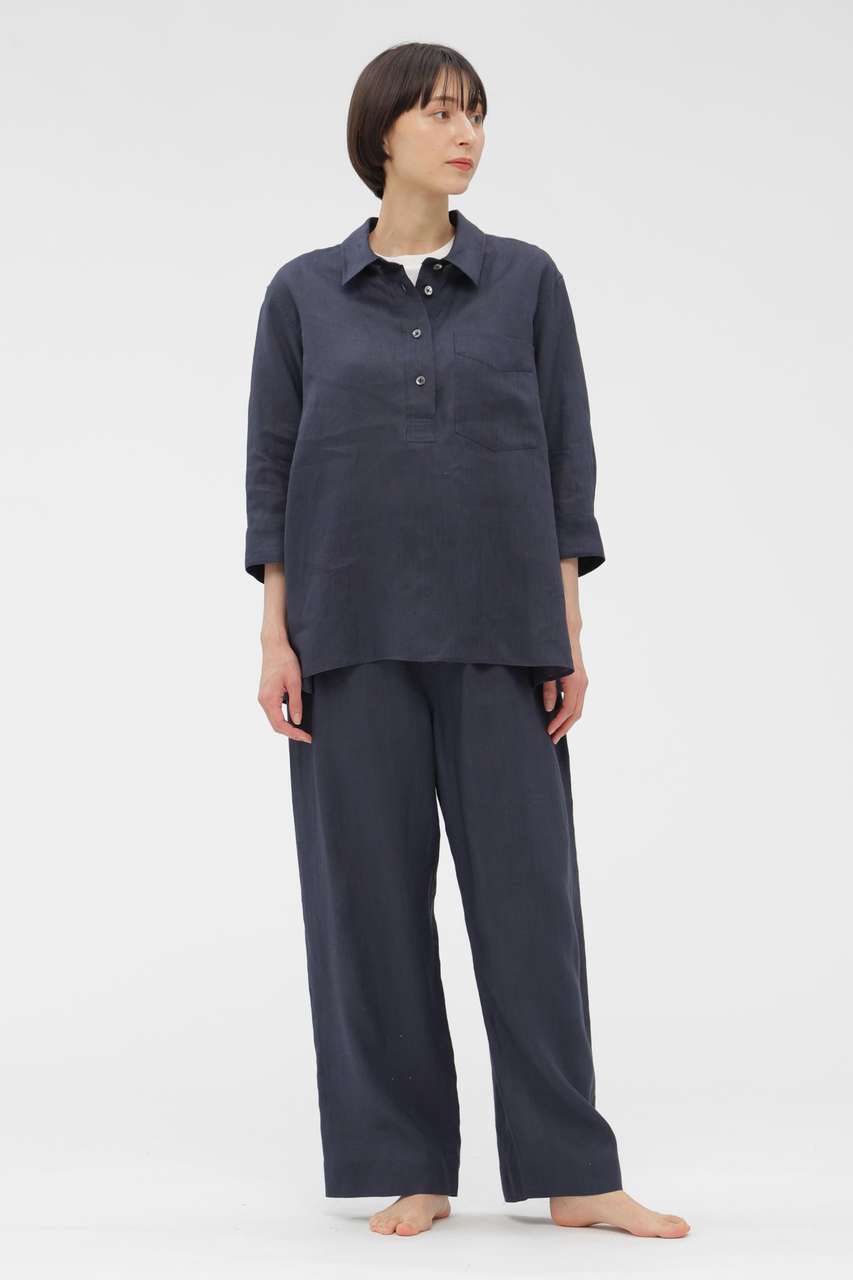 マーガレット・ハウエル/MARGARET HOWELLの【予約販売】SOFT LINEN TROUSERS(グレー/5896142204)