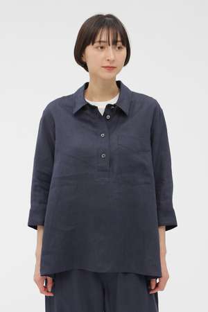 マーガレット・ハウエル/MARGARET HOWELLのSOFT LINEN SHIRT(110400/110402)