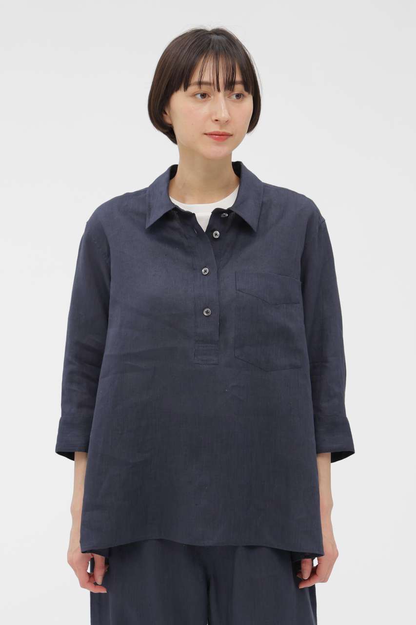 マーガレット・ハウエル/MARGARET HOWELLのSOFT LINEN SHIRT(グレー/5896153204)