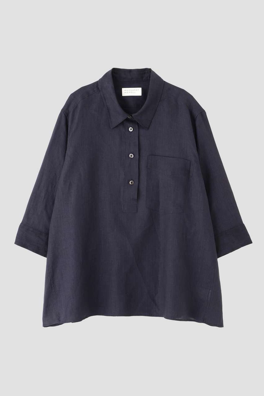 MARGARET HOWELL　SOFT LINEN　シャツ MARGARET HOWELL(マーガレット・ハウエル)｜SOFT LINEN SHIRT/グレー