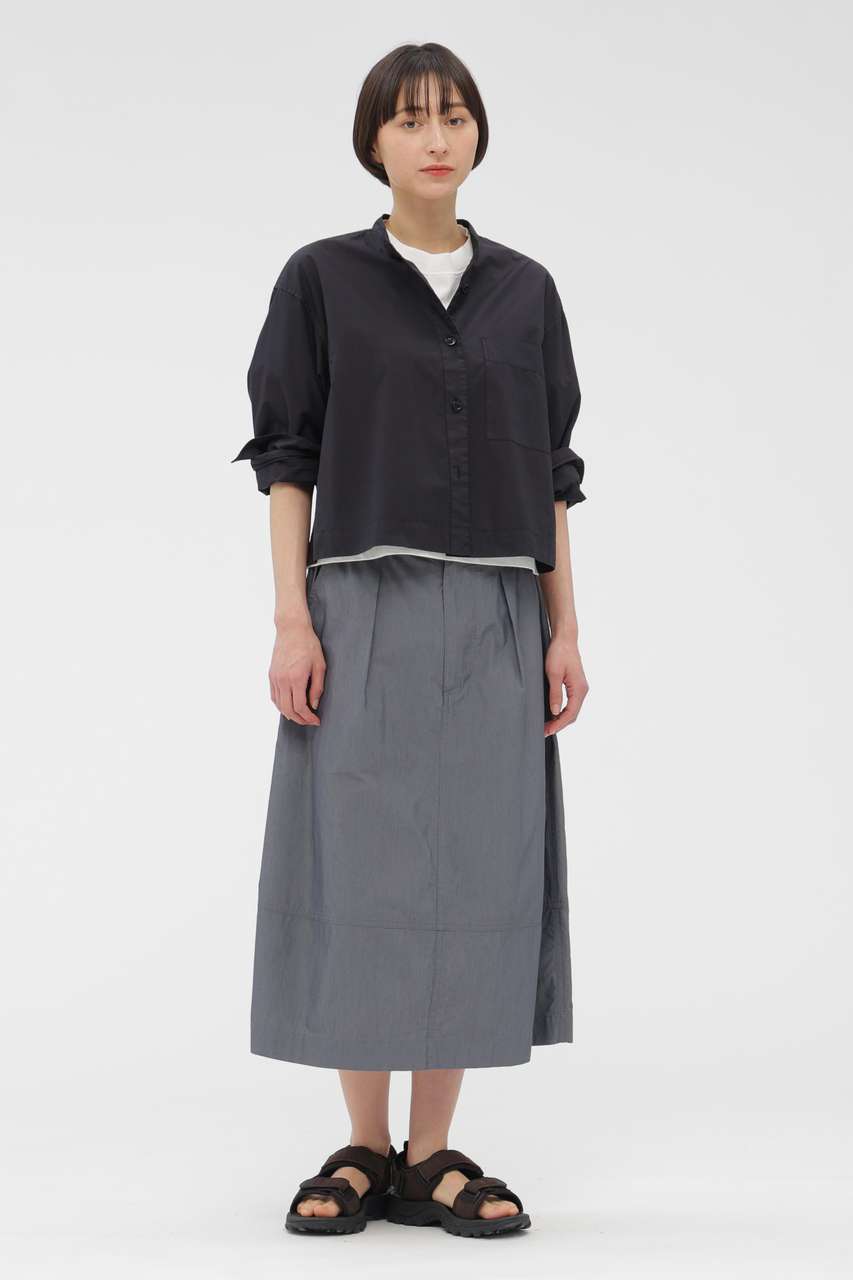 マーガレット・ハウエル/MARGARET HOWELLのSUPERLIGHT COTTON NYLON SKIRT(グレー/5956132203)