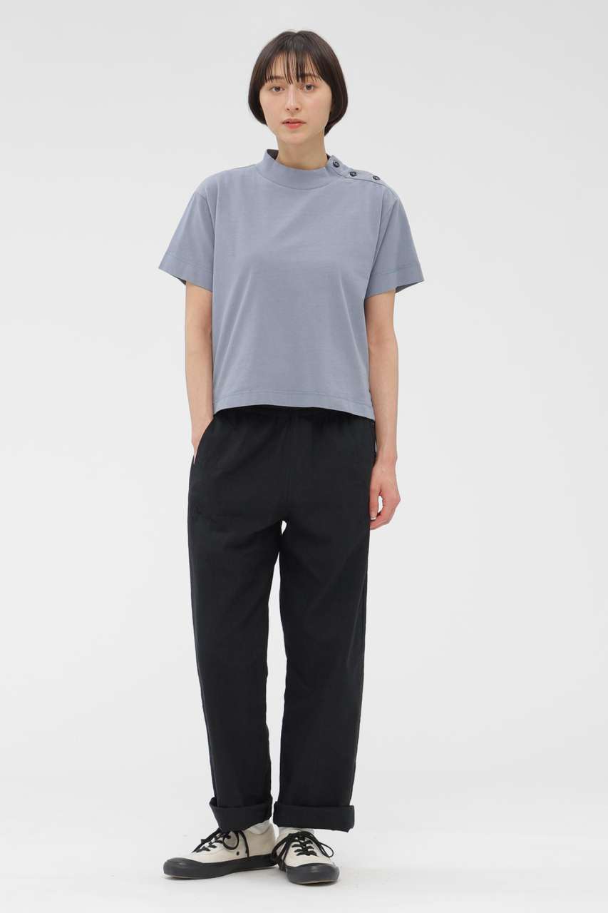 マーガレット・ハウエル/MARGARET HOWELLのFADED LINEN COTTON PLAINWEAVE TROUSERS(ブラック/5956140205)