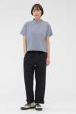 FADED LINEN COTTON PLAINWEAVE TROUSERS