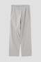 FADED LINEN COTTON PLAINWEAVE TROUSERS マーガレット・ハウエル/MARGARET HOWELL