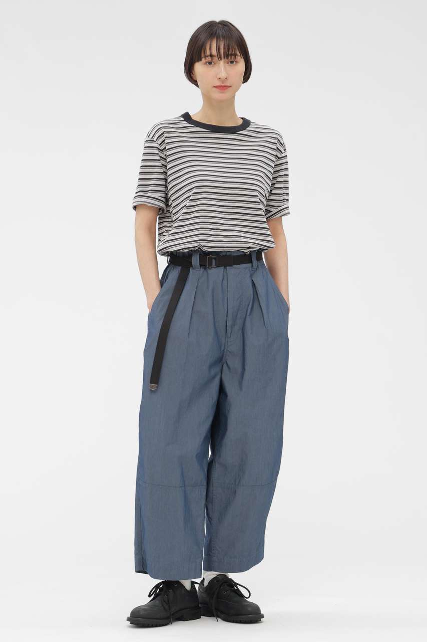 マーガレット・ハウエル/MARGARET HOWELLのSUPERLIGHT COTTON NYLON TROUSERS(ブルー/5956143203)