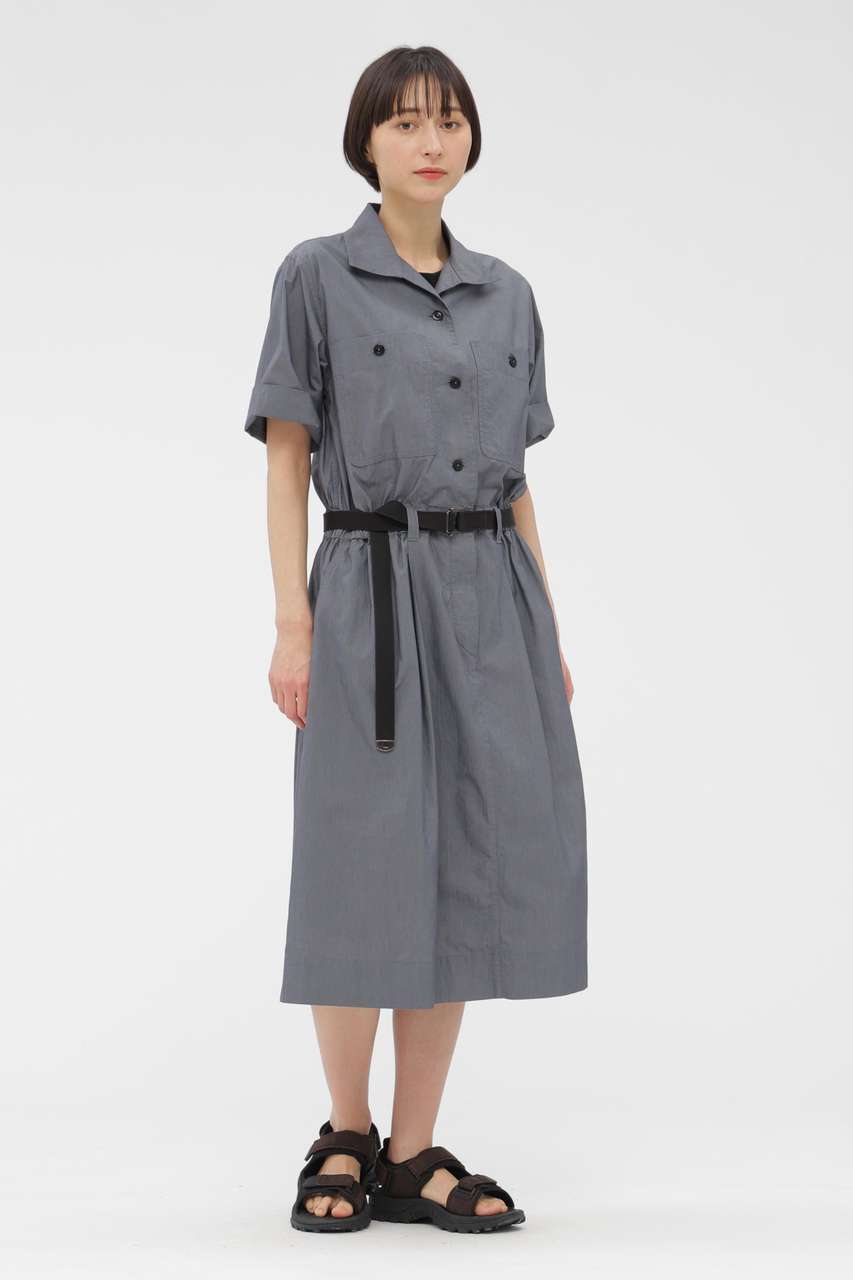 マーガレット・ハウエル/MARGARET HOWELLのSUPERLIGHT COTTON NYLON DRESS(グレー/5956157201)