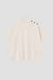 GARMENT DYED TOUGH COTTON LINEN JERSEY TOP マーガレット・ハウエル/MARGARET HOWELL