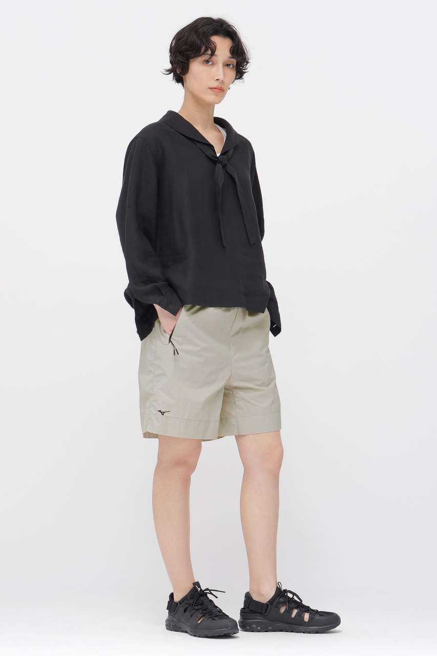 マーガレット・ハウエル/MARGARET HOWELLのWATER REPELLENT LIGHTWEIGHT NYLON POPLIN TROUSERS(グレー/5786145004)