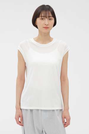 マーガレット・ハウエル/MARGARET HOWELLのSIRO SPUN COTTON JERSEY TOP(110100/110102)