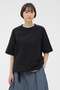 WASHED OUT COTTON LINEN SHIRT マーガレット・ハウエル/MARGARET HOWELL ブラック