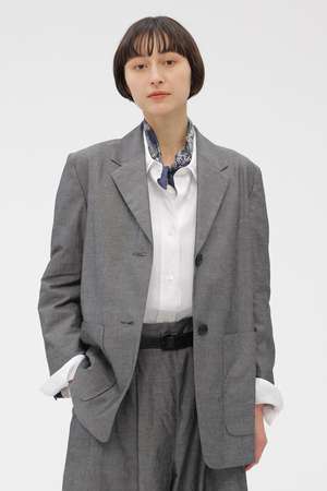 マーガレット・ハウエル/MARGARET HOWELLの【予約販売】COTTON RAMIE CHAMBRAY JACKET(110800/110801)