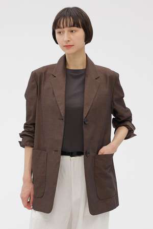 マーガレット・ハウエル/MARGARET HOWELLの【予約販売】COTTON RAMIE CHAMBRAY JACKET(110800/110801)