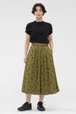 POLKA DOT COTTON POPLIN SKIRT