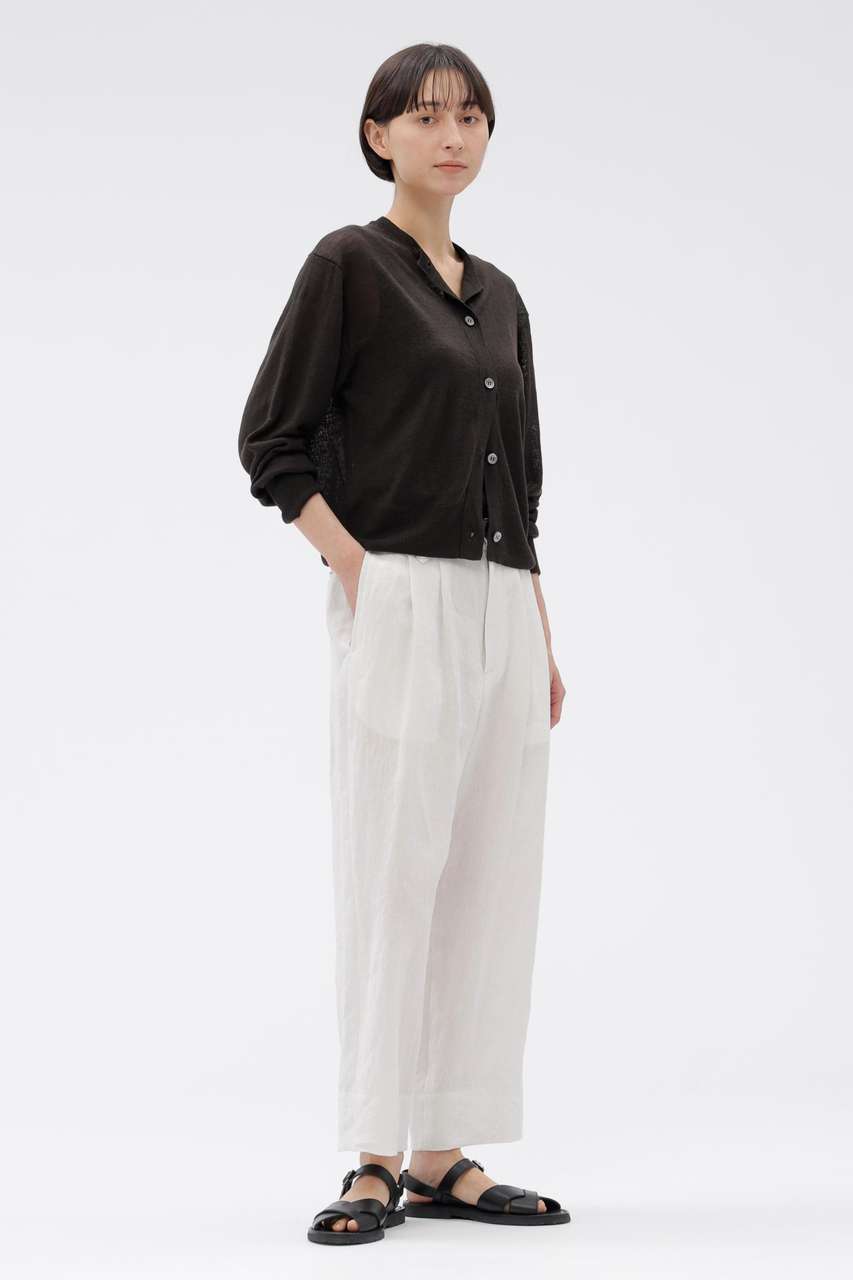 MARGARET HOWELL(マーガレット・ハウエル)｜LINEN TROUSERS/グレー の